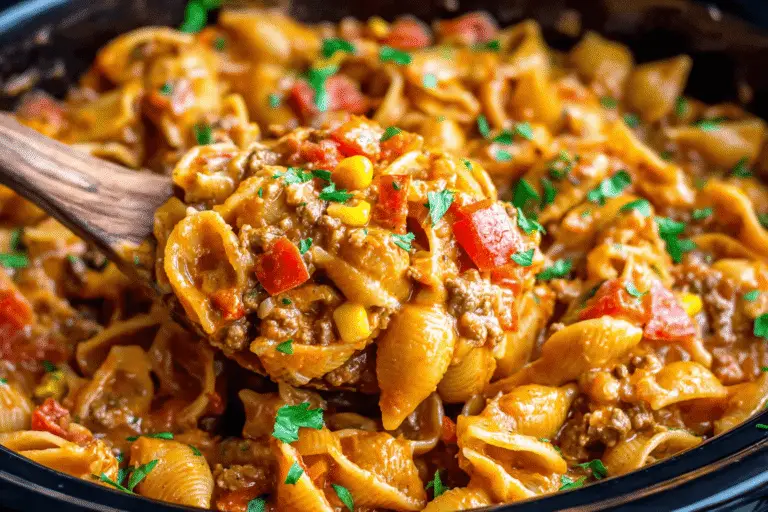 Crockpot Taco Pasta Recipe