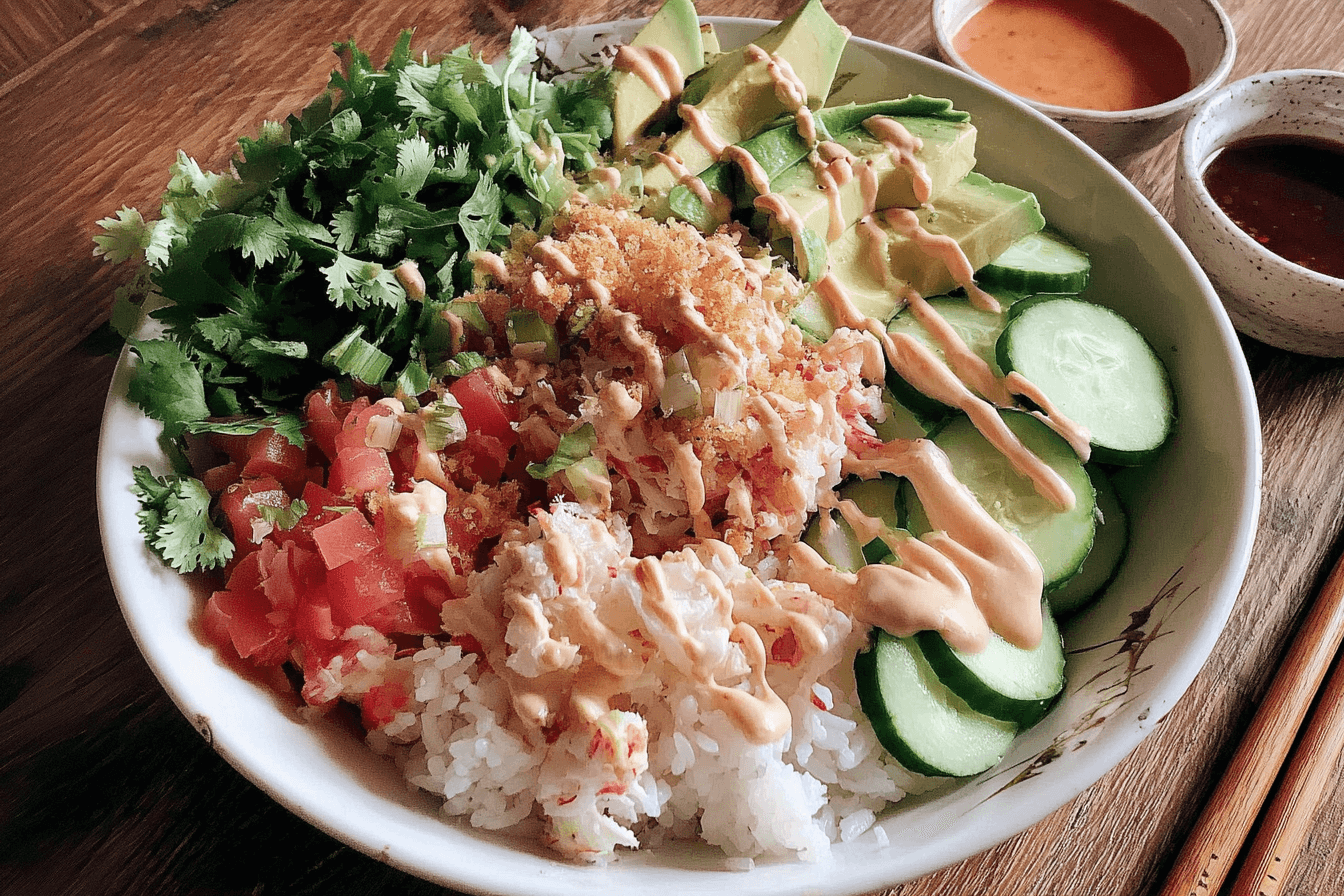 Crunch Roll Sushi Bowl Recipe