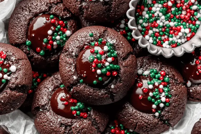 Decadent Chocolate Thumbprint Cookies Recipe