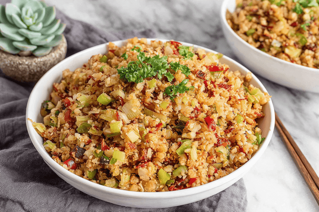 Delicious Dirty Cauliflower Rice Recipe - Healthy & Flavorful