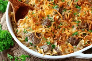 French Onion Beef Casserole