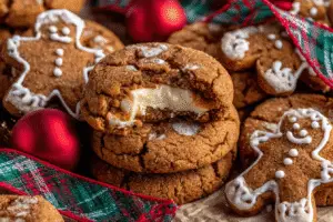 Gingerbread Cheesecake Cookies
