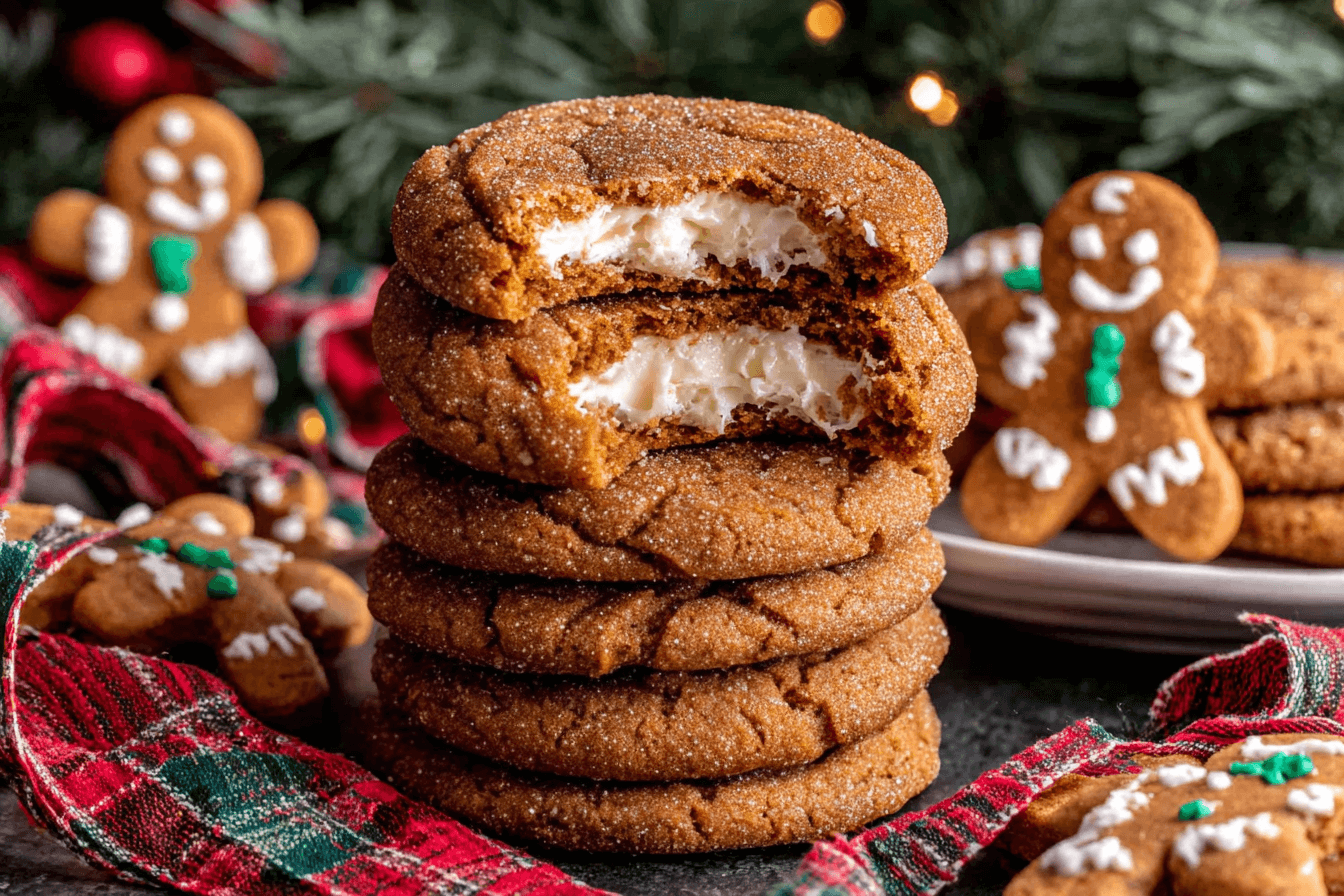 Gingerbread Cheesecake Cookies Recipe
