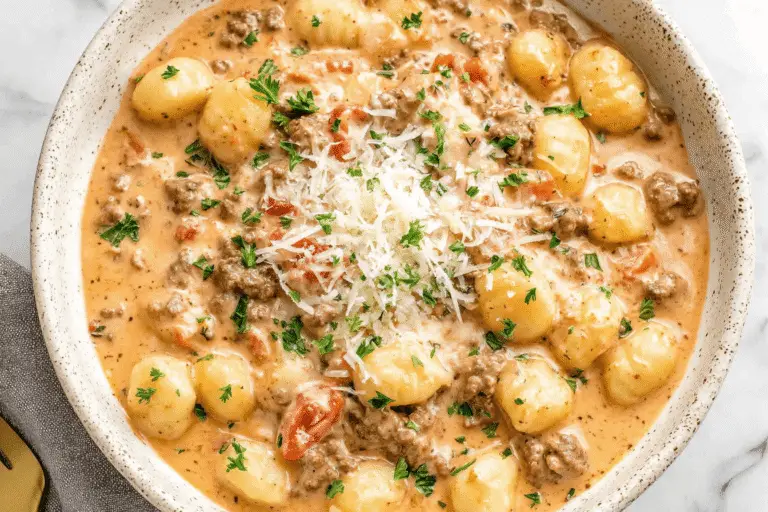 Ground Beef Gnocchi Recipe
