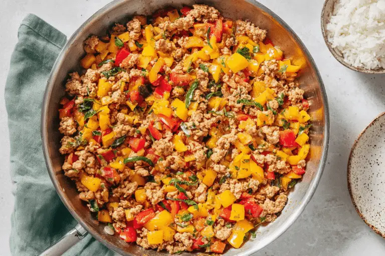 Ground Turkey And Peppers Recipe