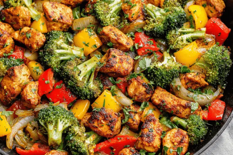 Healthy Chicken And Vegetables Skillet Recipe