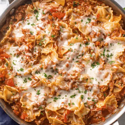 Healthy One Pot Skillet Lasagna Recipe