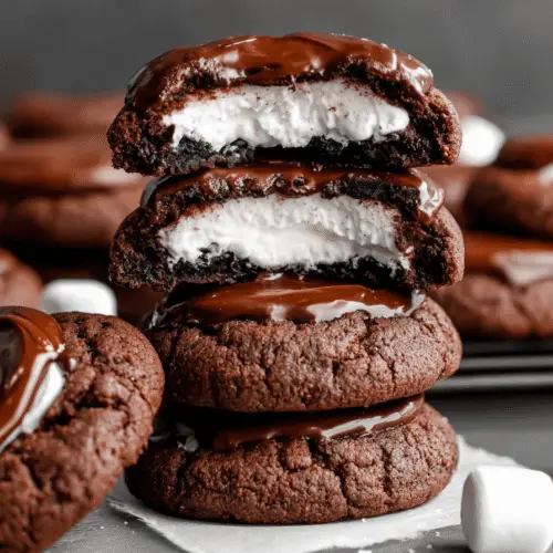 Homemade Hot Cocoa Marshmallow Cookies Recipe