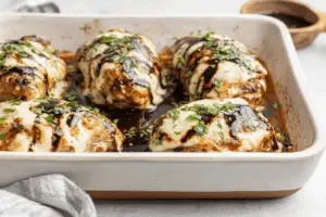 Honey Balsamic Chicken with Mozzarella
