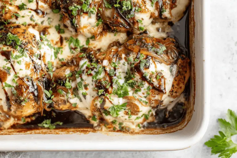 Honey Balsamic Chicken with Mozzarella Recipe