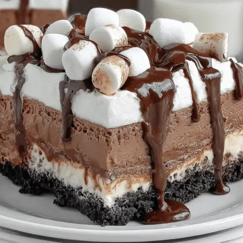 Hot Chocolate Cheesecake Mousse Pie Recipe