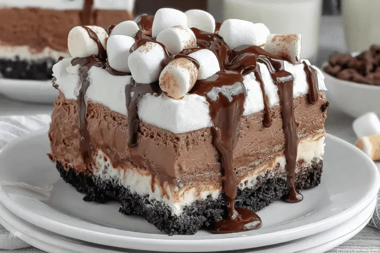 Hot Chocolate Cheesecake Mousse Pie Recipe