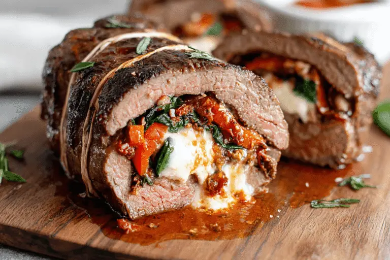 Italian Stuffed Flank Steak Recipe