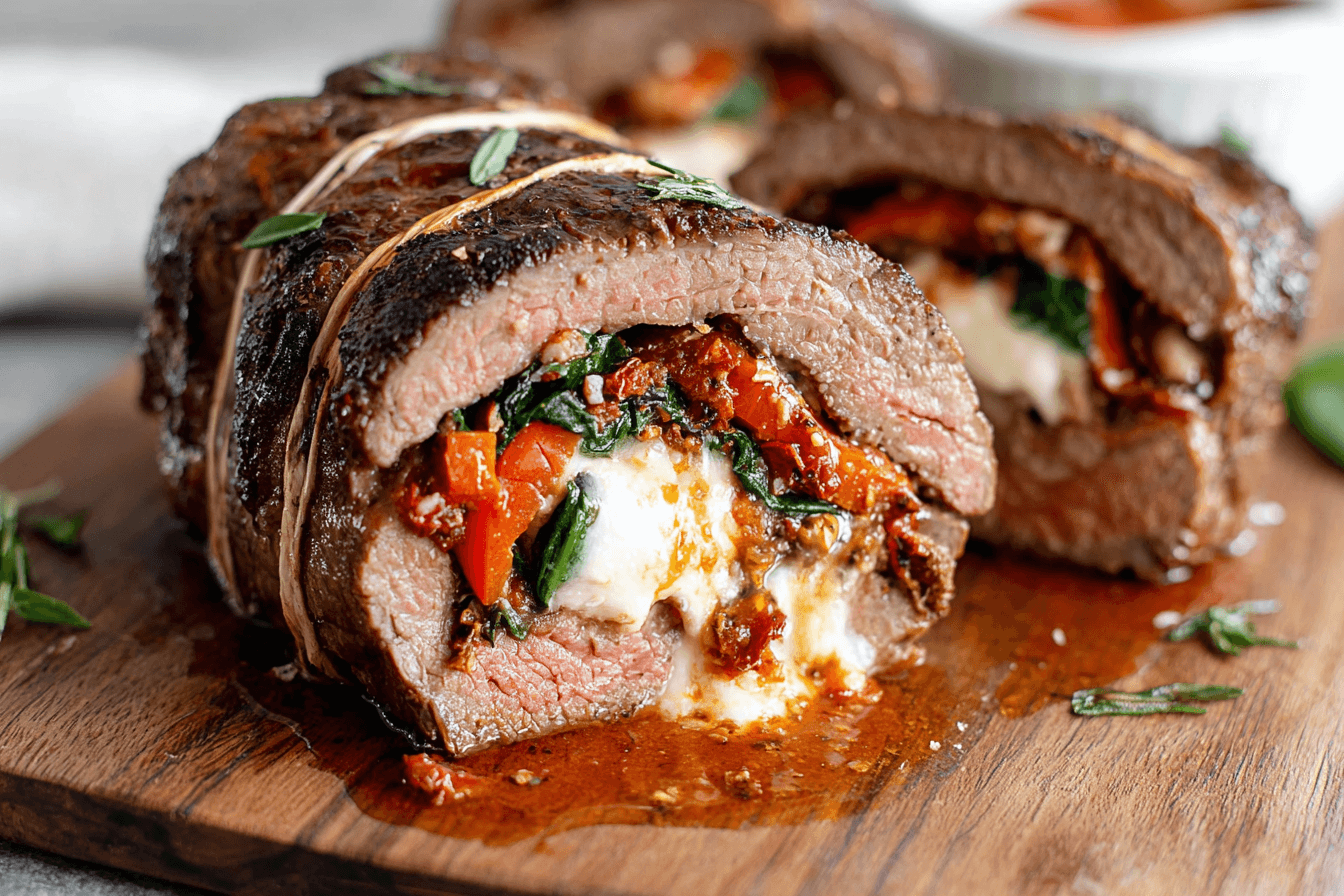 Italian Stuffed Flank Steak Recipe