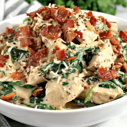Keto Chicken Carbonara Recipe