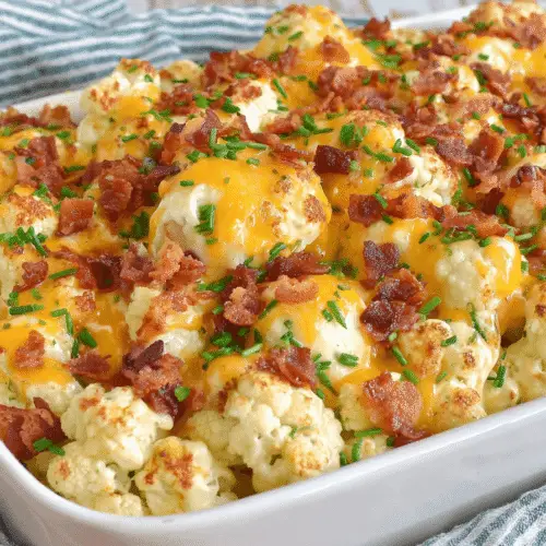 Loaded Roasted Cauliflower Recipe