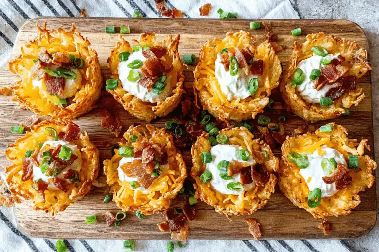 Loaded Tater Tot Appetizer Cups Recipe