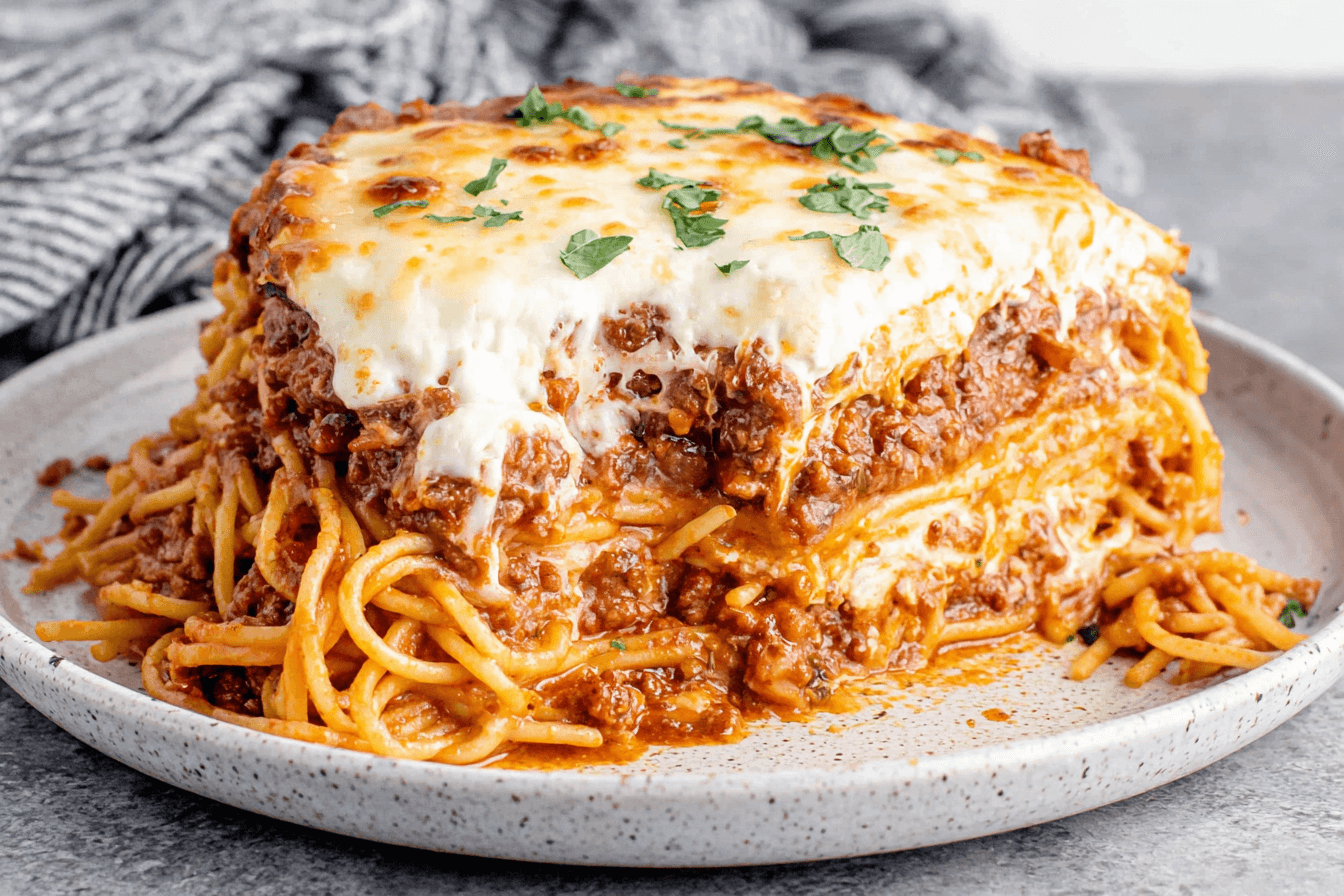 Million Dollar Spaghetti Casserole Recipe