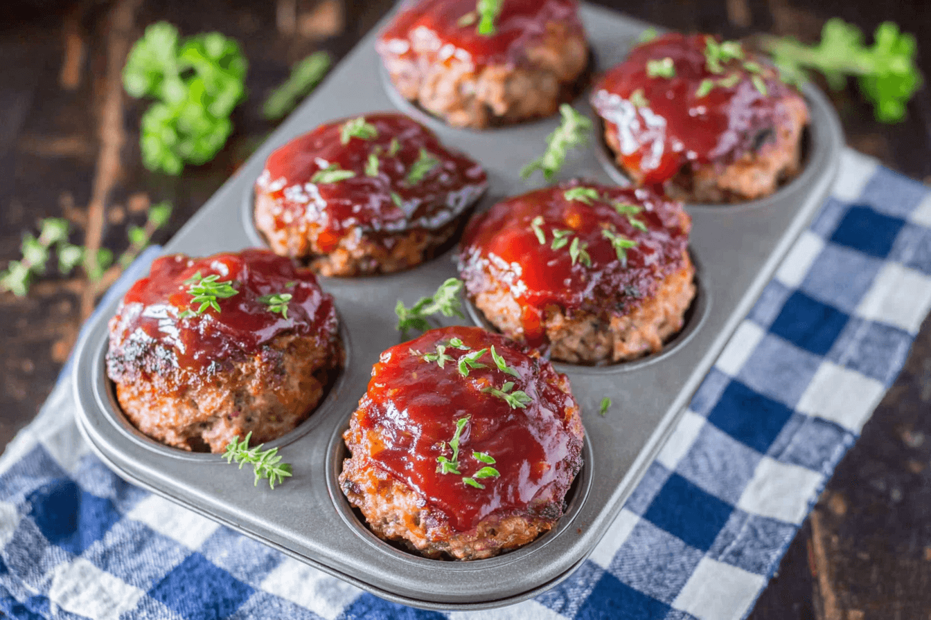 Mini Venison Meatloaf Muffins Recipe
