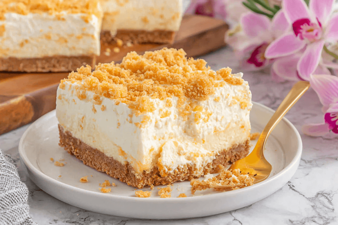 No Bake Pineapple Cream Dessert Recipe