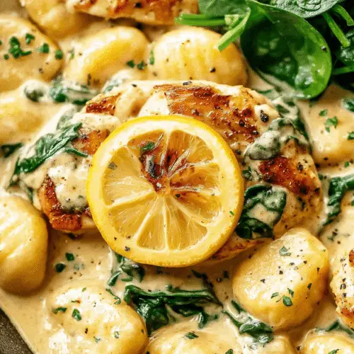 One Pan Lemon Chicken Gnocchi Recipe