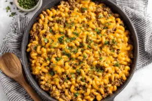 One-Pot Cheesy Hamburger Casserole