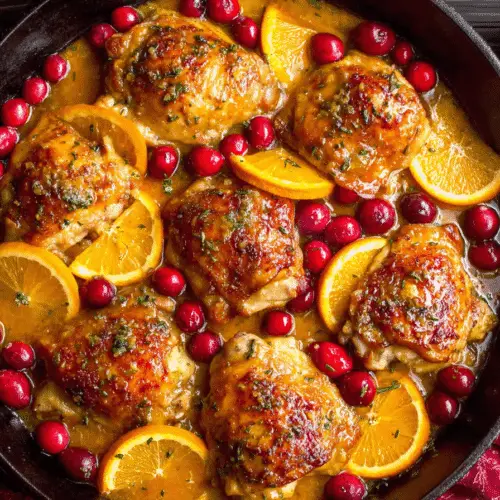 Orange Cranberry Chicken Thighs Recipe