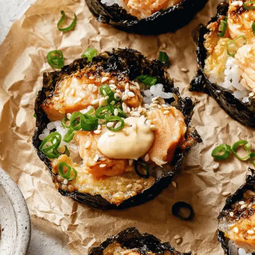 Oven-Baked Salmon Sushi Bites Recipe