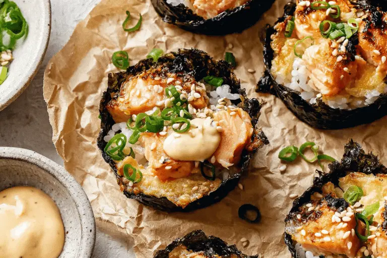 Oven-Baked Salmon Sushi Bites Recipe