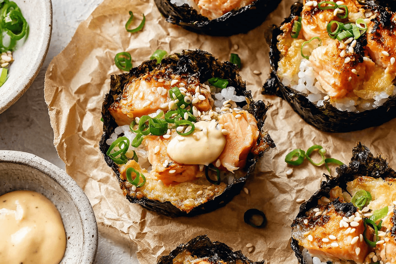Oven-Baked Salmon Sushi Bites Recipe