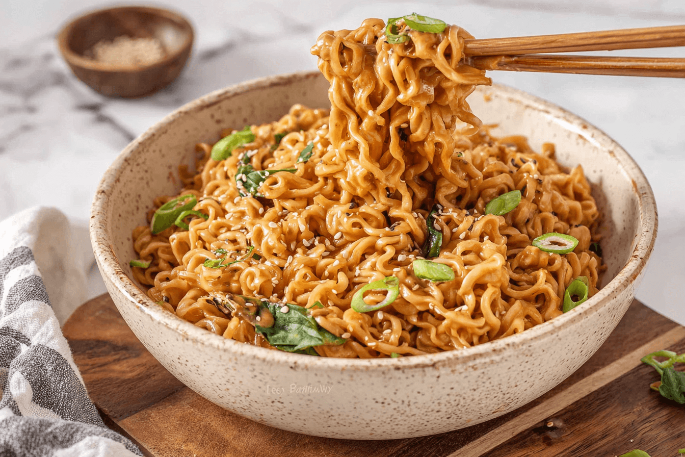 Peanut Butter Ramen Noodles Recipe