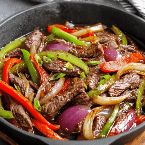 Pepper Steak With Bell Peppers And Onion Recipe