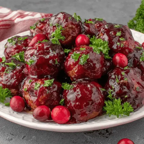Quick Christmas Cranberry Meatballs Recipe
