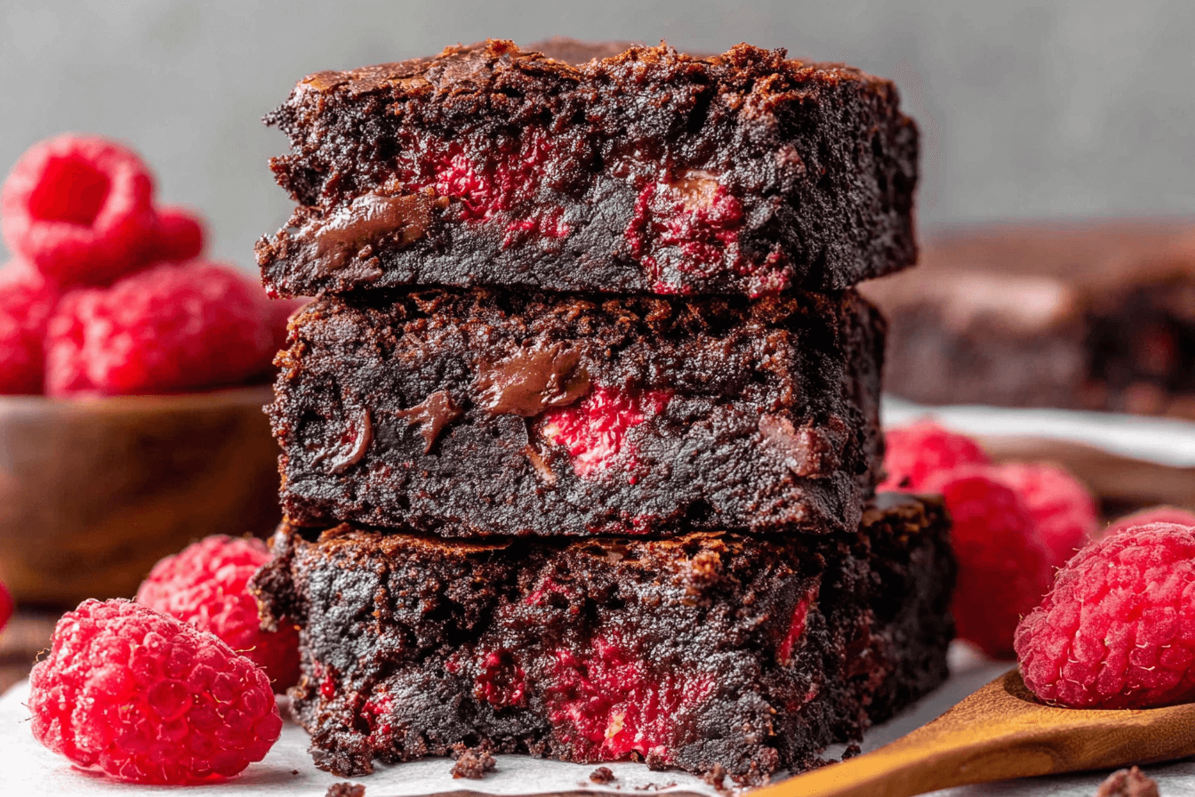 Raspberry Chocolate Brownies Recipe