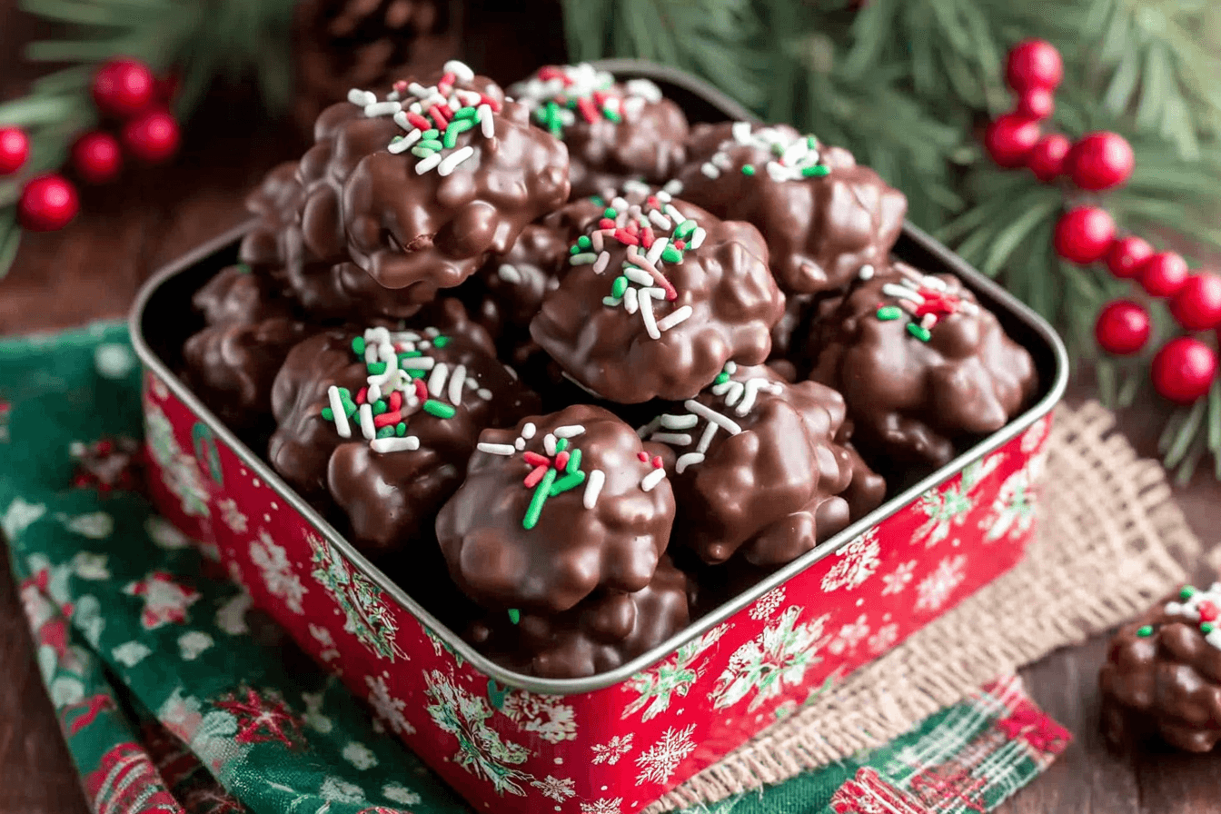Slow Cooker Chocolate Peanut Clusters Recipe