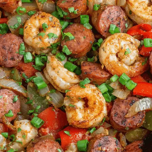 Smoked Sausage and Shrimp Skillet Recipe