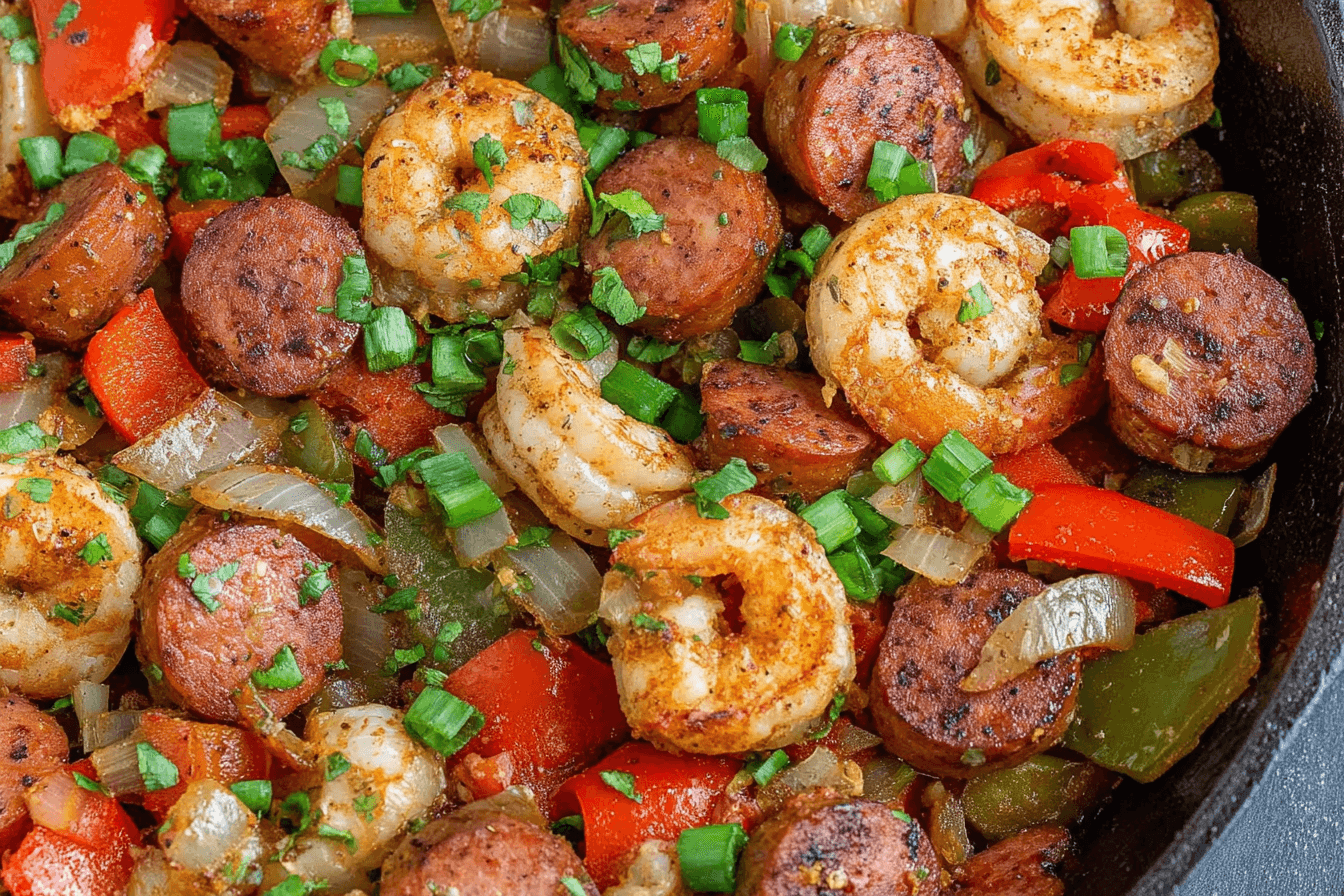 Smoked Sausage and Shrimp Skillet Recipe