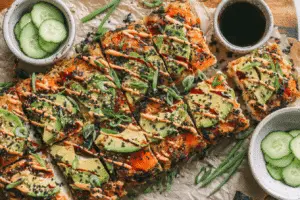 Spicy Salmon Sushi Bake