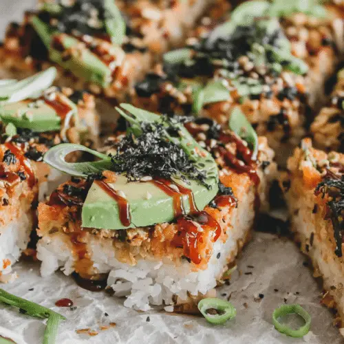 Spicy Salmon Sushi Bake Recipe