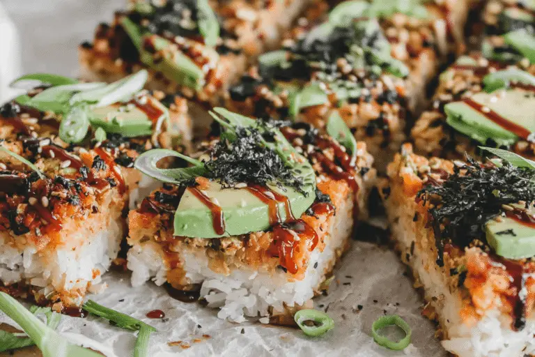 Spicy Salmon Sushi Bake Recipe