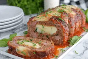 Stuffed Italian Meatloaf