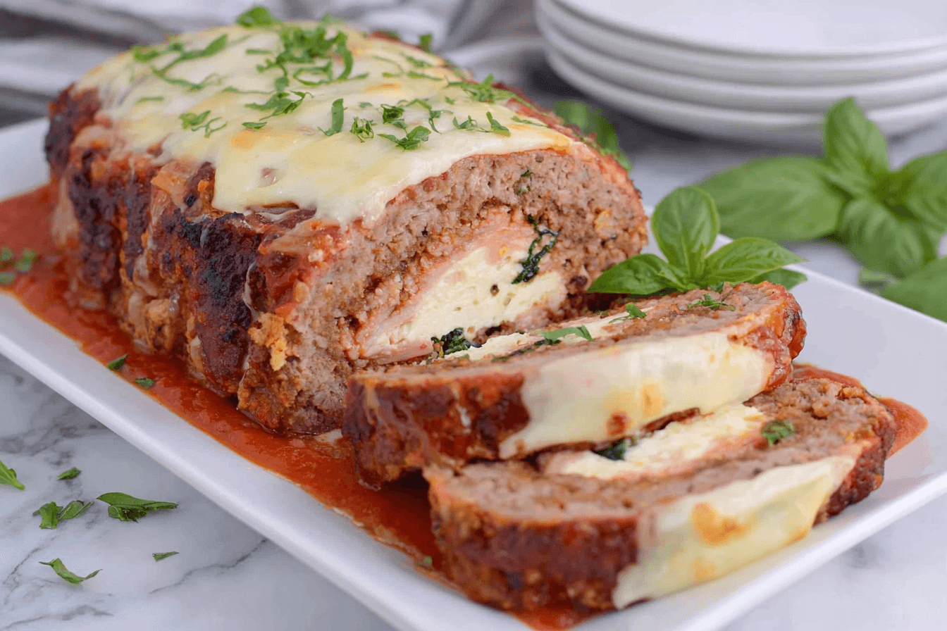 Stuffed Italian Meatloaf Recipe