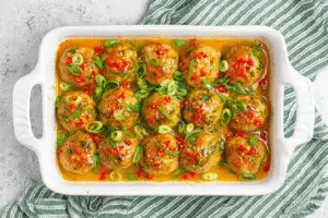 Thai Baked Chicken Meatballs