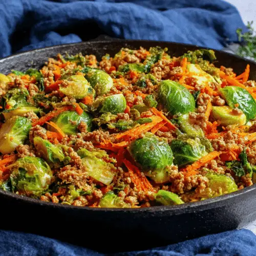 Turkey and Brussels Sprouts Skillet Recipe
