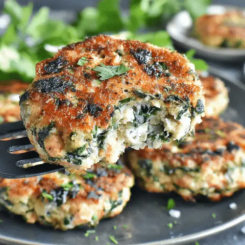 Turkey and Spinach Feta Patties Recipe