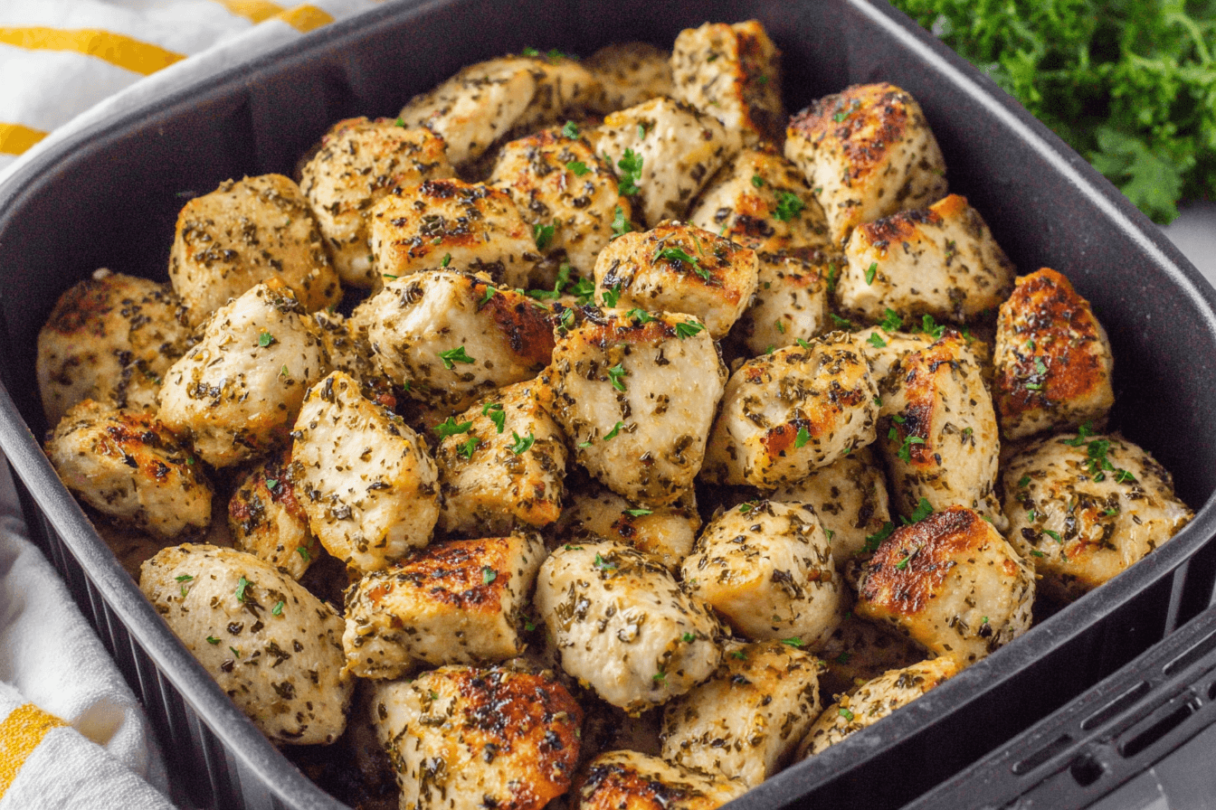 Air Fryer Lemon Chicken Bites Recipe