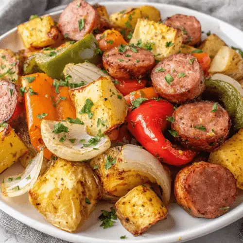 Air Fryer Potato and Kielbasa Sausage Recipe