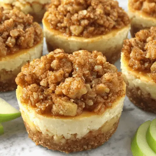 Apple Crisp Mini Cheesecakes Recipe