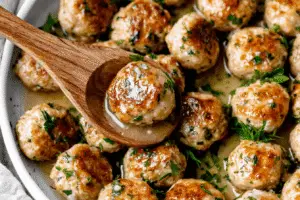 Baked Chicken Meatballs