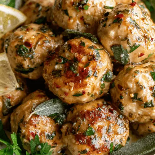Baked Chicken Meatballs Recipe
